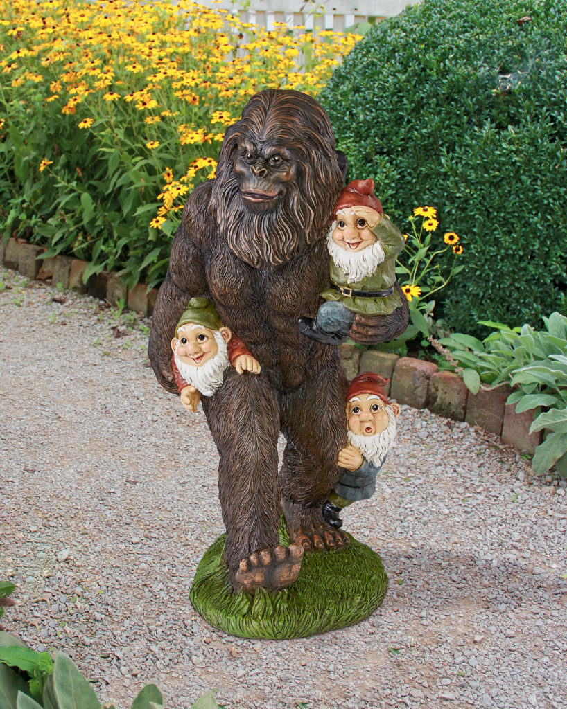 Schlepping the Garden Gnomes Bigfoot Statue, Item#QM16042