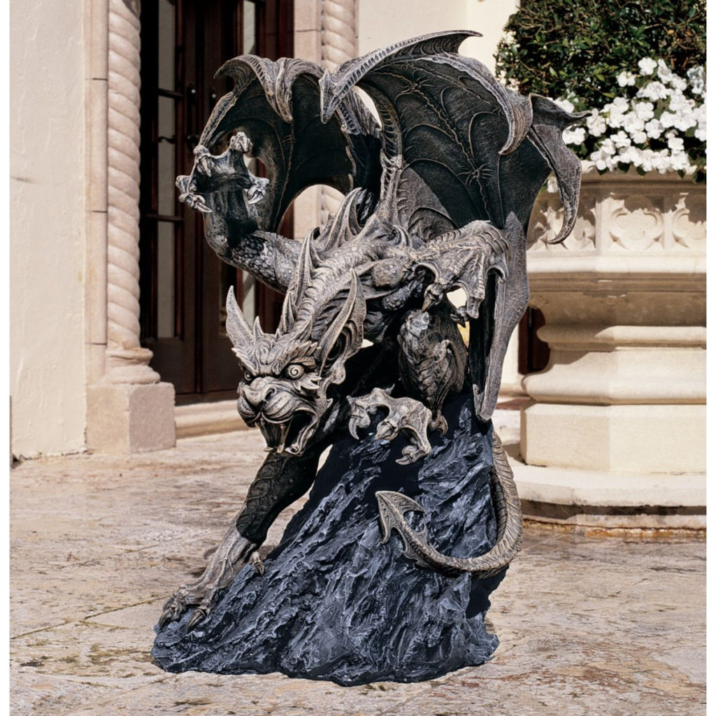 Product photo: Scatheus, Guardian of the Shadows Gargoyle Sculpture (CL4188). 