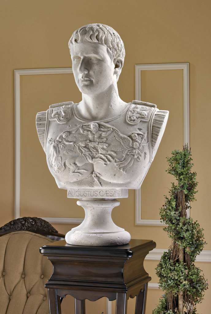 Caesar Augustus of Prima Porta Grand-Scale Sculptural Bust, Item#NE86795