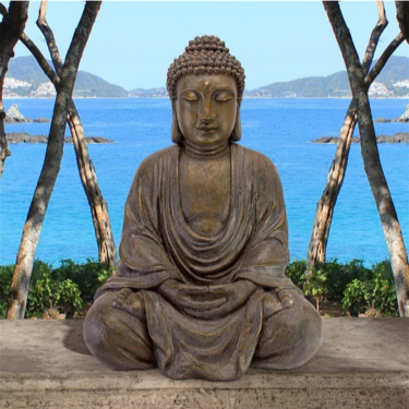 Meditative Buddha of the Grand Temple Garden Statue
Item#AL1614