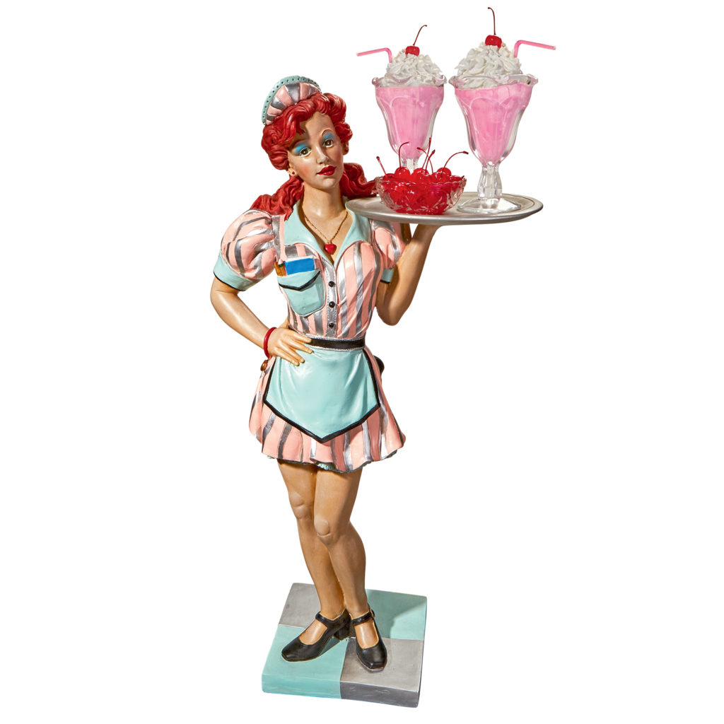Retro Rosie Diner Dame Serving Table Statue (EU9342)