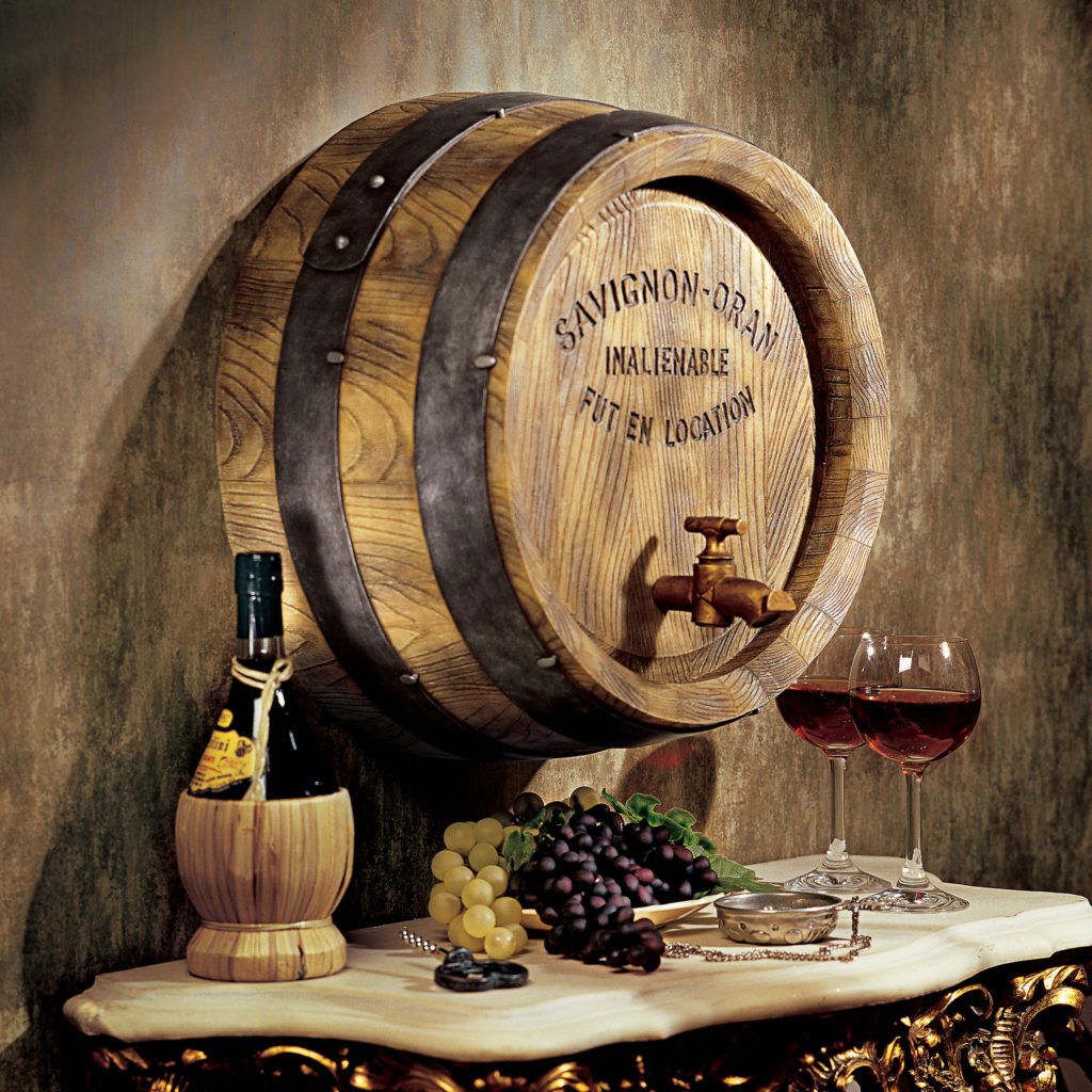 French Wine Barrel Wall Sculpture (NG32903)
