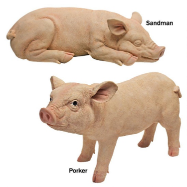 Sandman and Porker, the Piggies Garden Statues
Item#QM92241